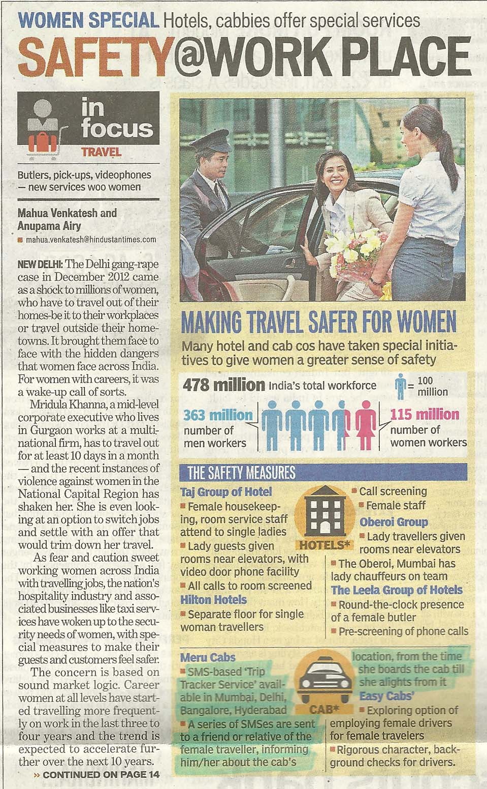 Hindustan Times, Mumbai/Delhi - Safety @ Work Place